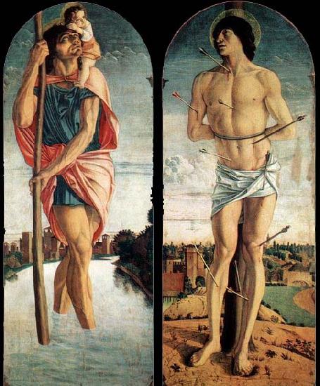 Giovanni Bellini Polyptych of S. Vincenzo Ferreri oil painting picture